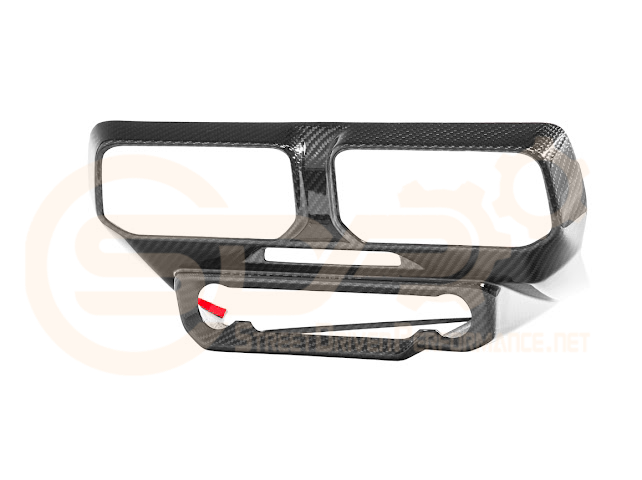 2024-UP FORD MUSTANG S650 | CARBON FIBER SINGLE SCREEN AC CONTROL CENTER SURROUNDING INTERIOR TRIM COVER